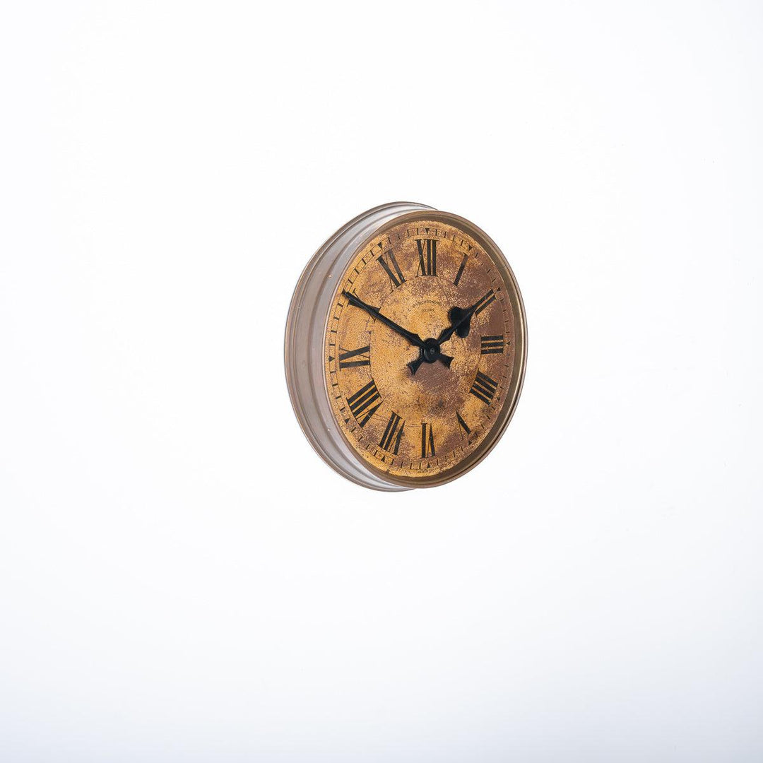 Reclaimed Large Brass Factory Clock by Synchronome