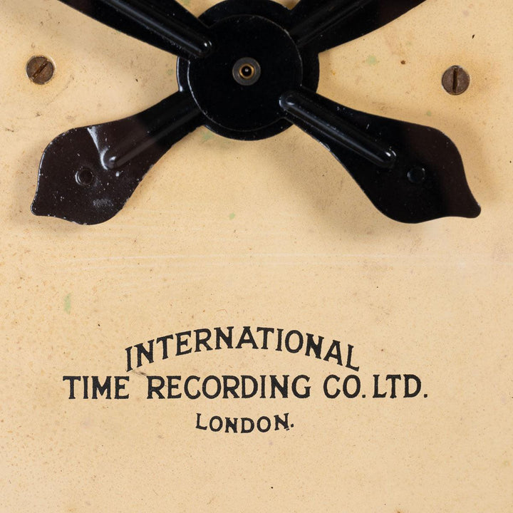 Reclaimed Painted Metal Factory Clock by ITR