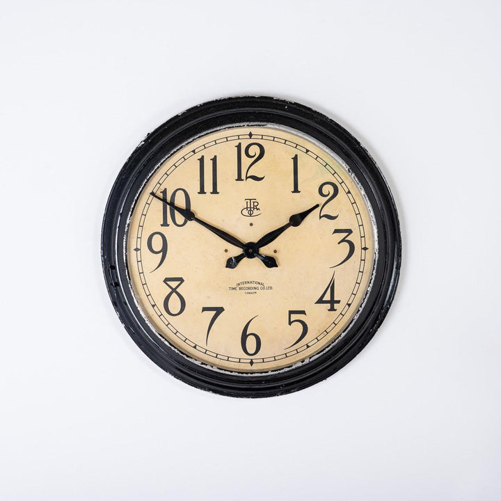 Reclaimed Painted Metal Factory Clock by ITR