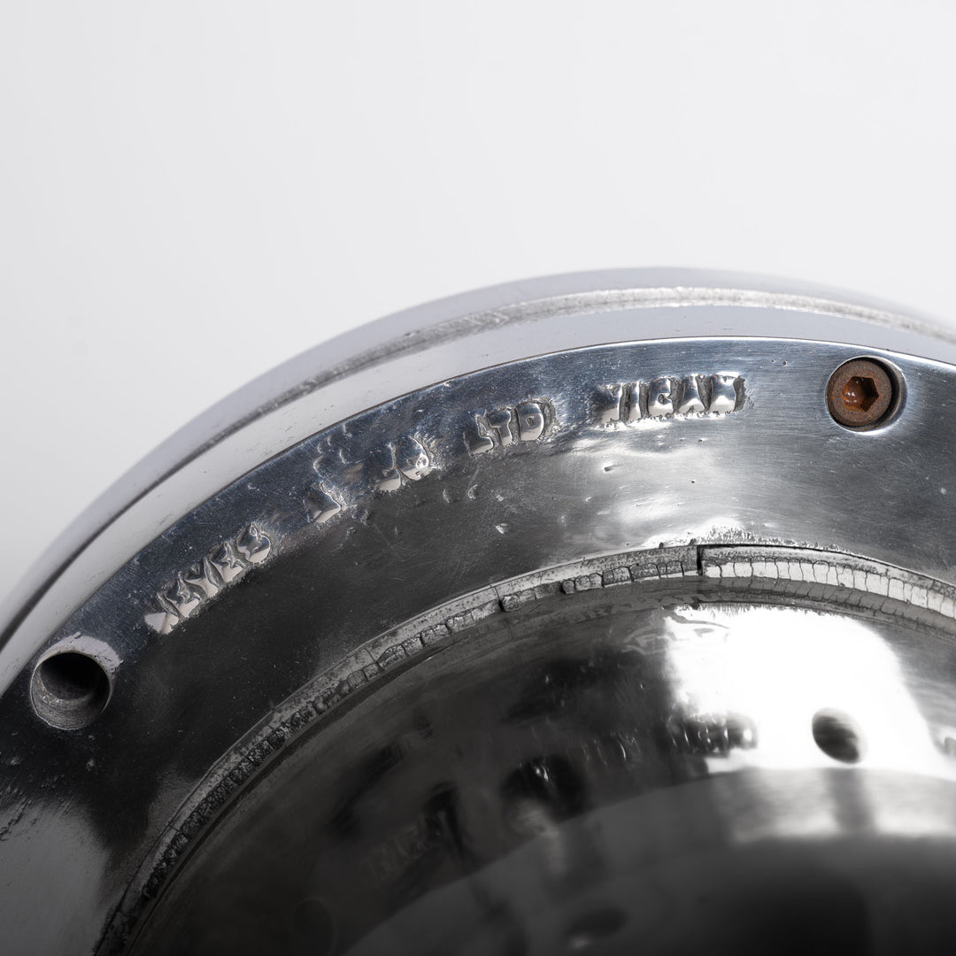 Reclaimed Polished Aluminium Industrial Flameproof Pendants by Heyes & Company Ltd