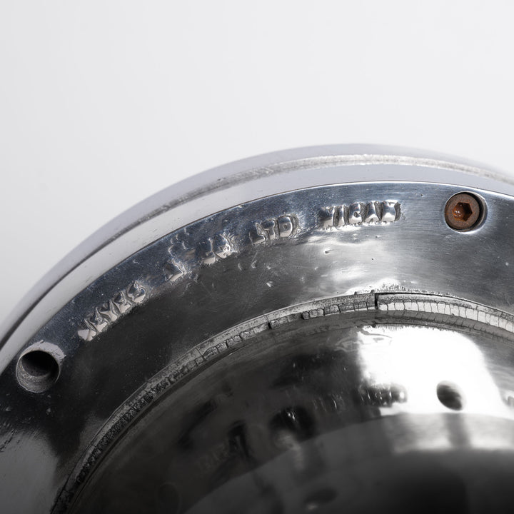 Reclaimed Polished Aluminium Industrial Flameproof Pendants by Heyes & Company Ltd