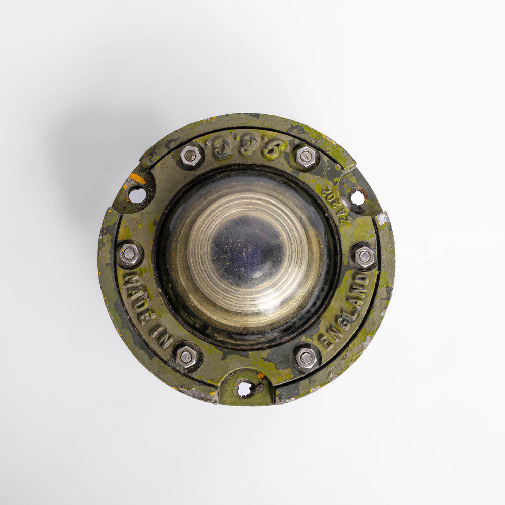 Reclaimed RAF Runway Lights by G.E.C