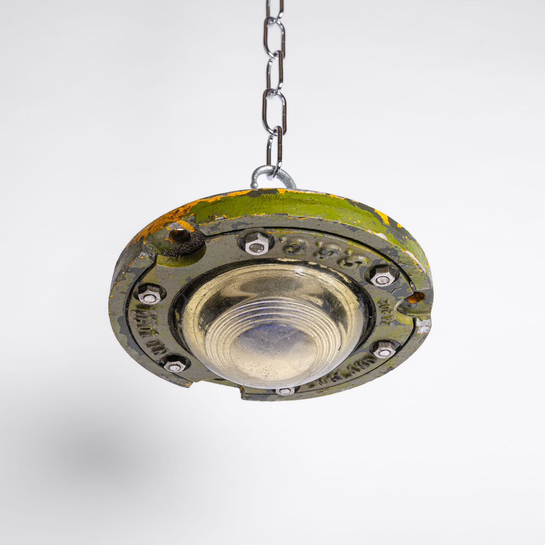 Reclaimed RAF Runway Lights by G.E.C