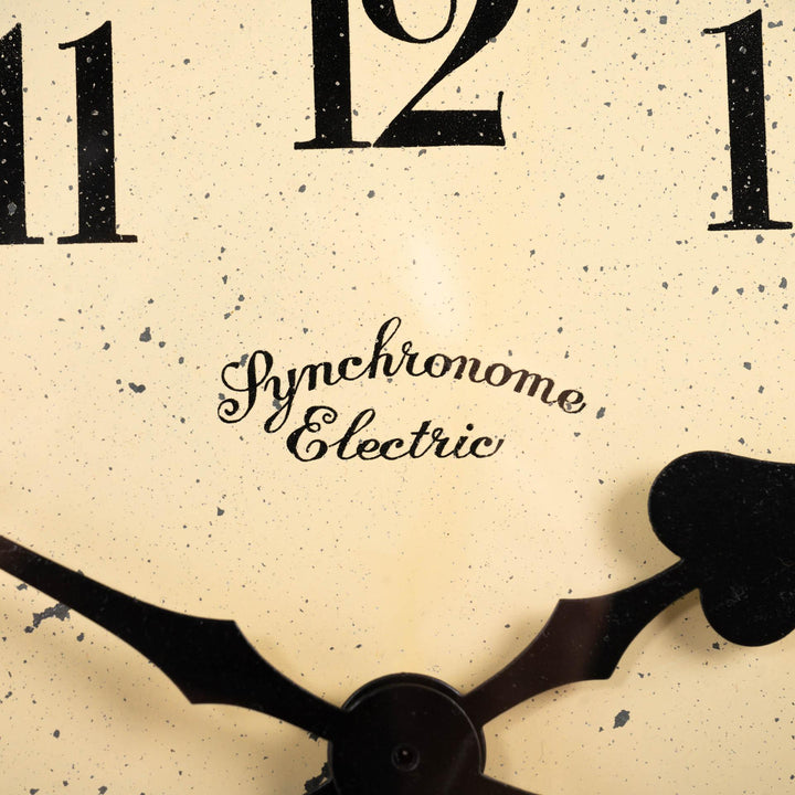 Reclaimed Vintage Brass Factory Wall Clock by Synchronome