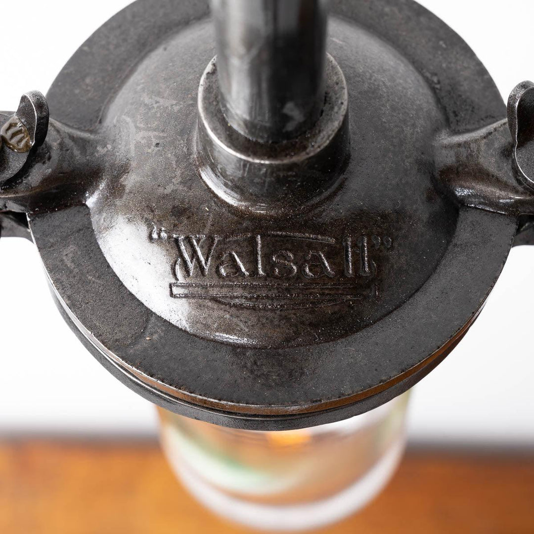 Reclaimed Vintage Well Glass Wall Light Fittings by Walsall Conduits Ltd