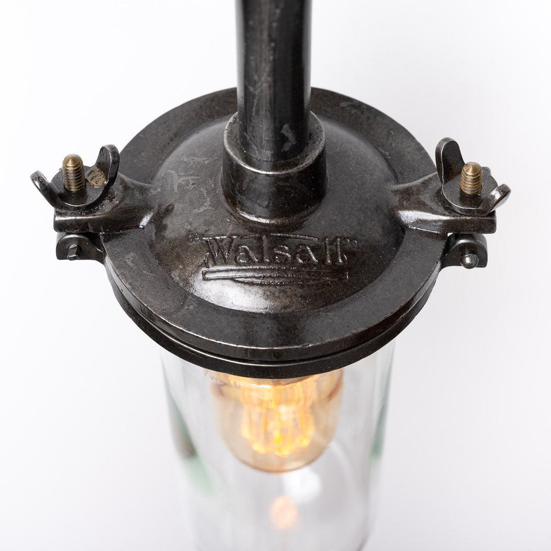 Reclaimed Vintage Well Glass Wall Light Fittings by Walsall Conduits Ltd