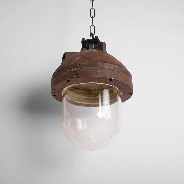 Rusted Industrial Flameproof Pendants by Heyes & Company Ltd
