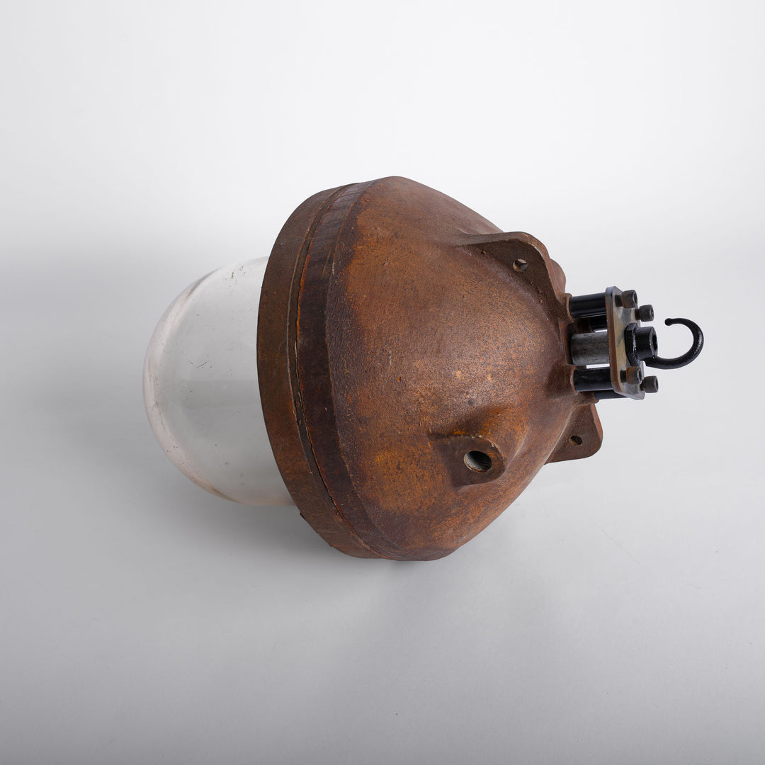 Rusted Industrial Flameproof Pendants by Heyes & Company Ltd