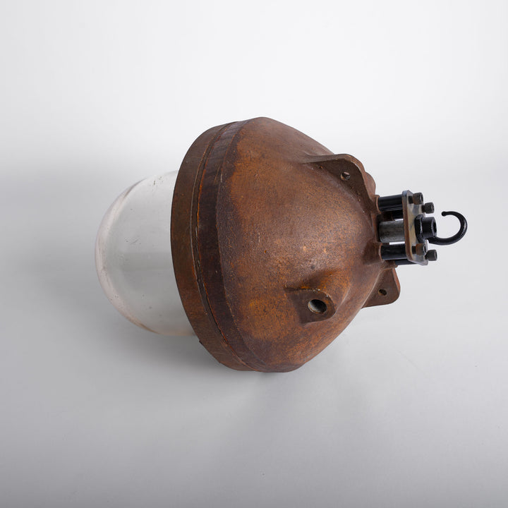Rusted Industrial Flameproof Pendants by Heyes & Company Ltd