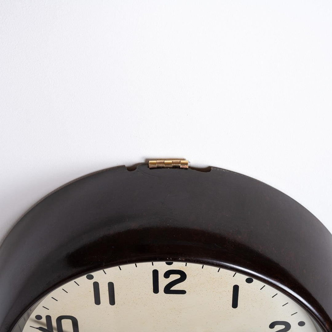 Salvaged Industrial Bakelite Wall Clock by Gents of Leicester