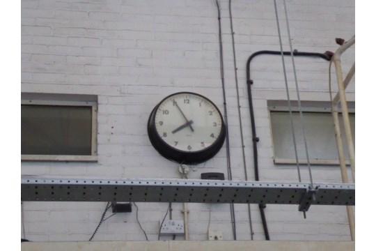 Salvaged Large Vintage Gents of Leicester Factory Clock