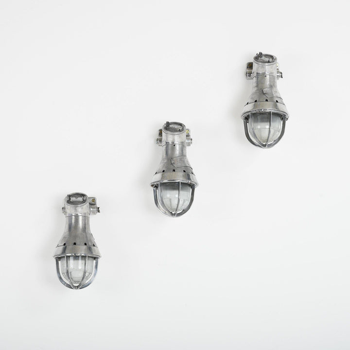 Salvaged US Marine Explosion Proof Wall Lights