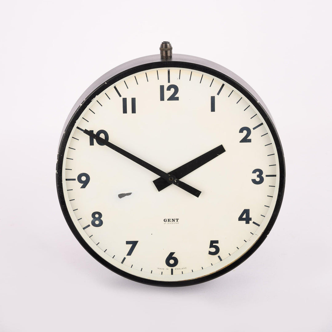 Small 12" Industrial Factory Wall Clock by Gent of Leicester