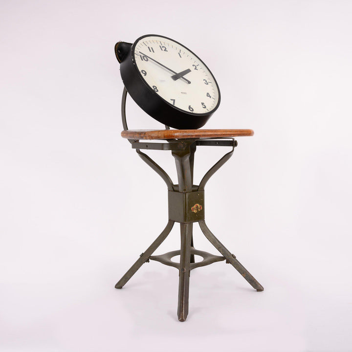 Small 12" Industrial Factory Wall Clock by Gent of Leicester