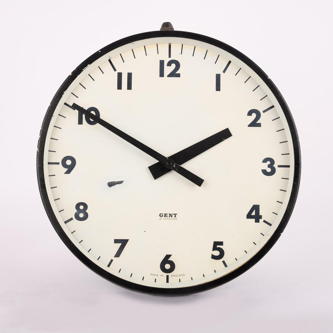 Small 12" Industrial Factory Wall Clock by Gent of Leicester