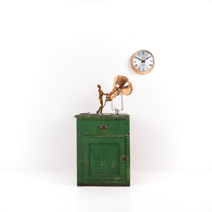 Small 14" Copper Factory Clock by Gents of Leicester