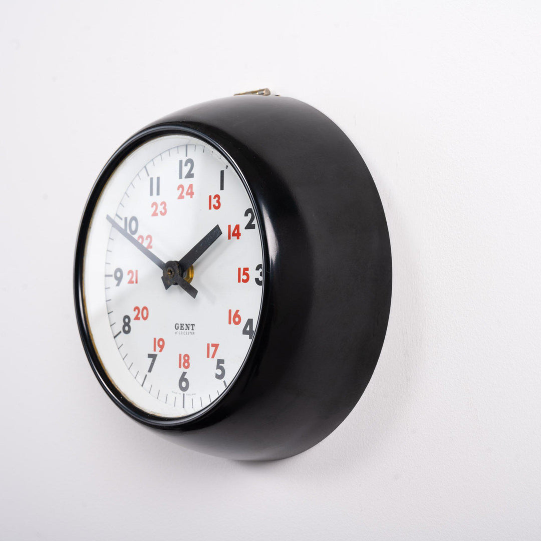 Small 24 Hour Bakelite Clock by Gent of Leicester