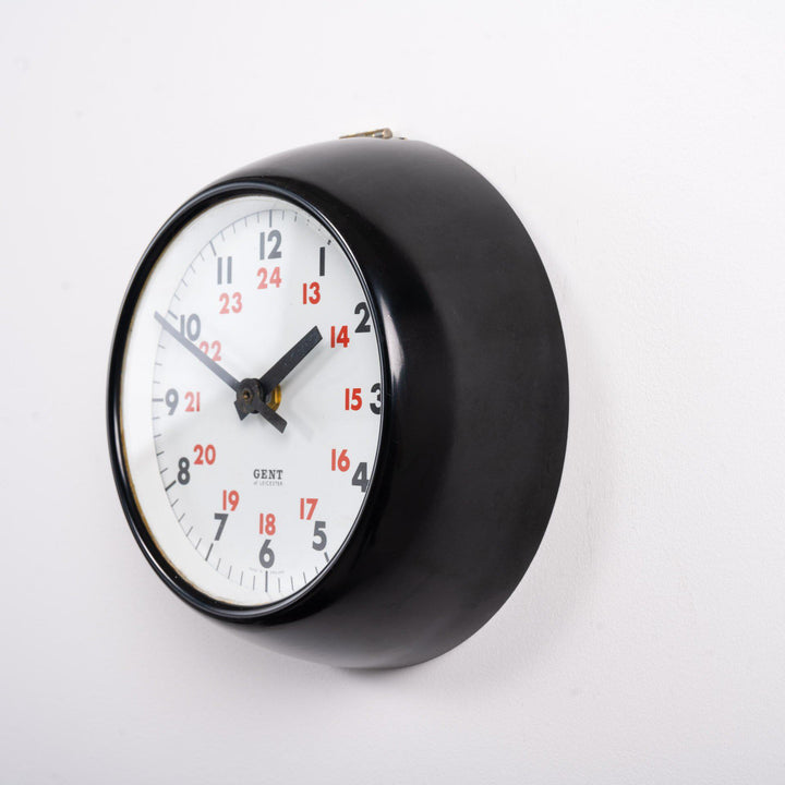 Small 24 Hour Bakelite Clock by Gent of Leicester