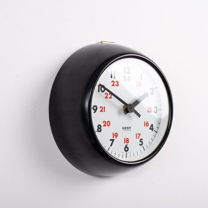 Small 24 Hour Bakelite Clock by Gent of Leicester