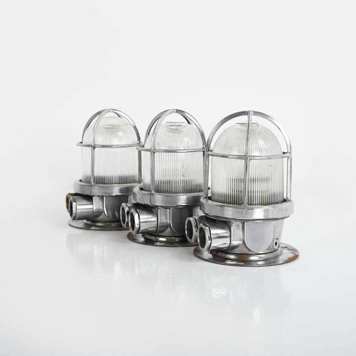 Small Aluminium Reclaimed Ship Bulkhead Lights