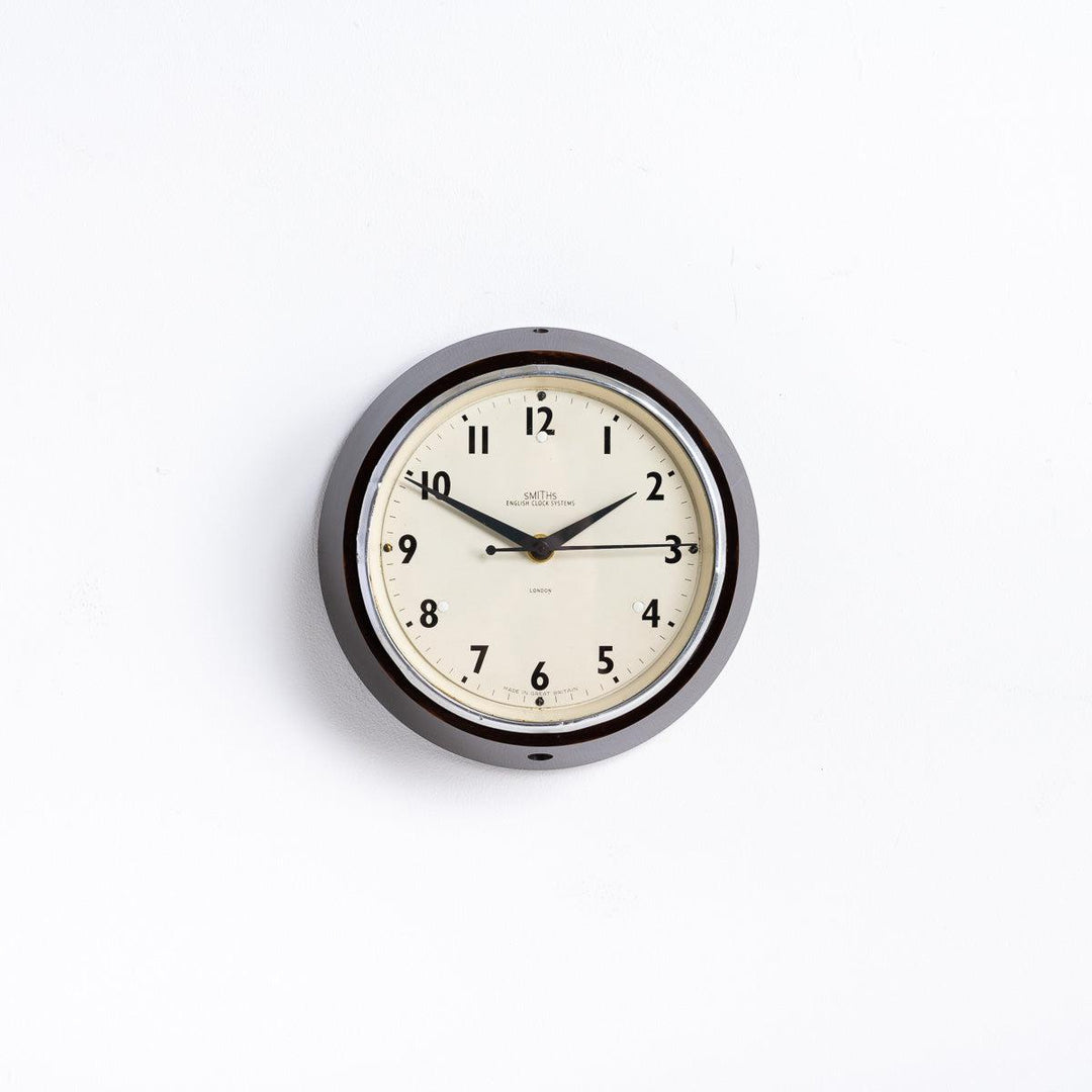 Small Antique Bakelite Factory Clocks by SMITHS English Clock Systems ...
