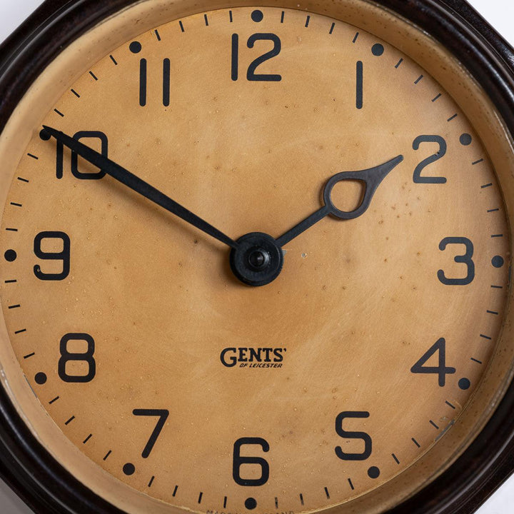 Small Art Deco Octagonal Bakelite Wall Clock by Gents of Leicester