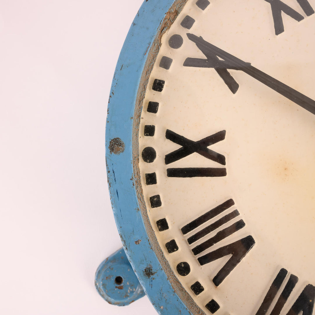 Small Cast Iron Industrial Clock by Gents of Leicester