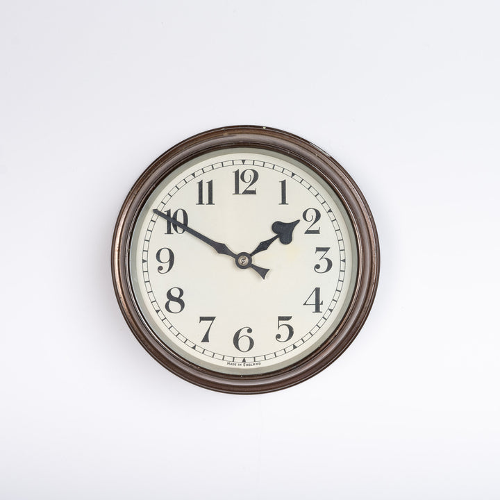 Small Copper Cased Electric Slave Clock by Synchronome · London