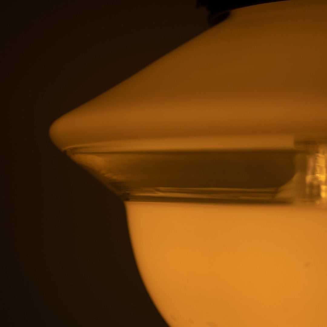 Vintage Acorn Two Tone Opaline Glass Church Pendant Lights