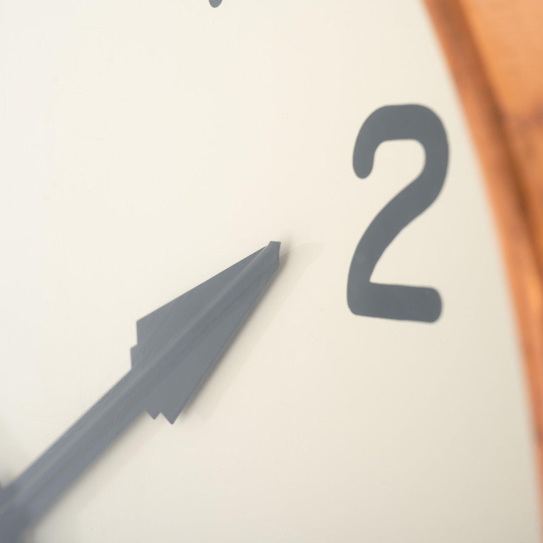 Vintage Copper Factory Clock by Gents of Leicester
