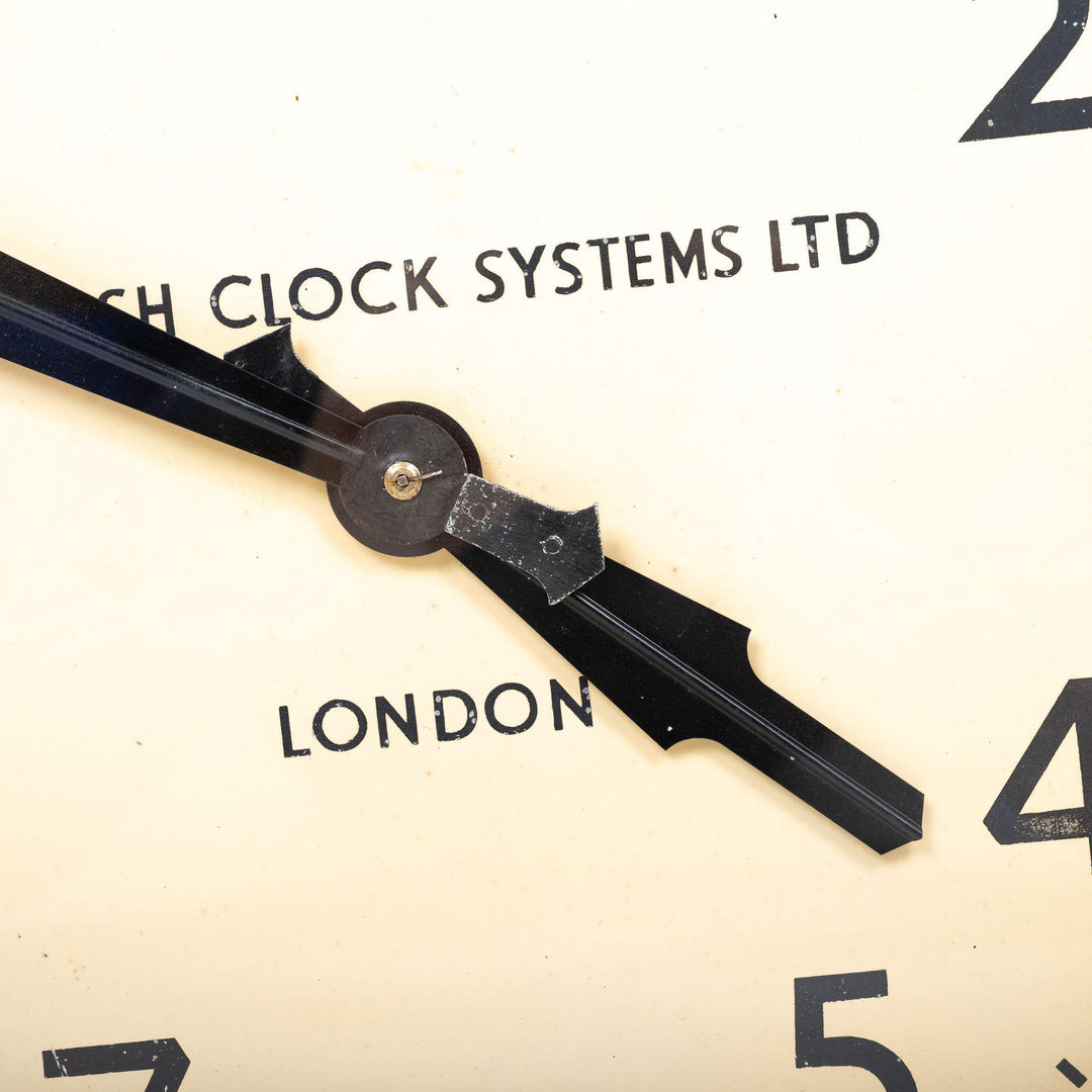 Vintage Double Sided Railway Clock by English Clock Systems