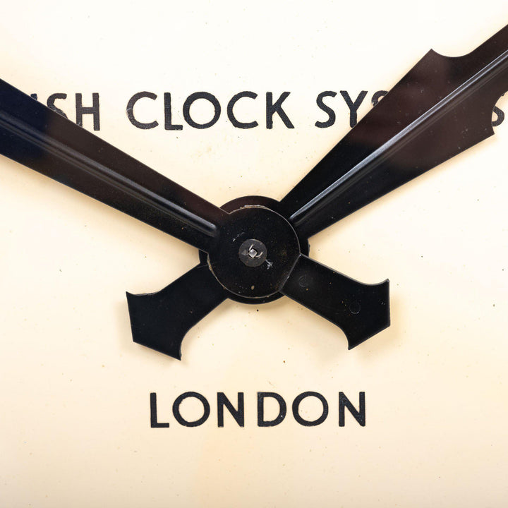 Vintage Double Sided Railway Clock by English Clock Systems