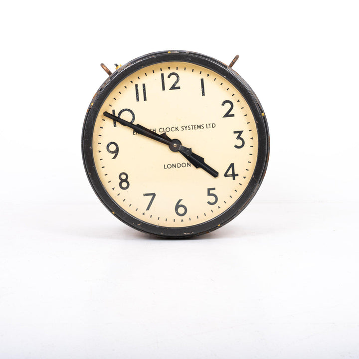 Vintage Double Sided Railway Clock by English Clock Systems