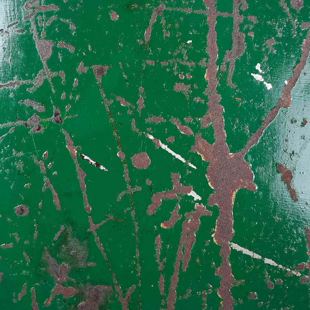 Vintage Green Painted Steel School Locker