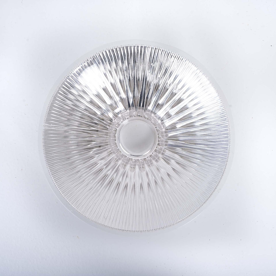 Vintage Holophane Stiletto Crystal Bowl Pendant Light