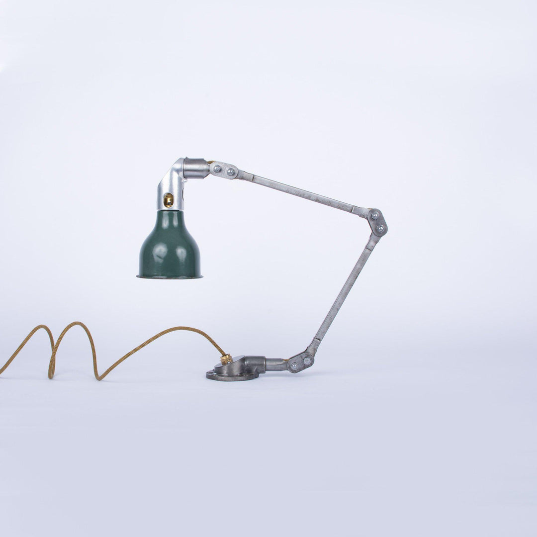 Vintage Industrial Machinist Lamp by MEK-ELEK