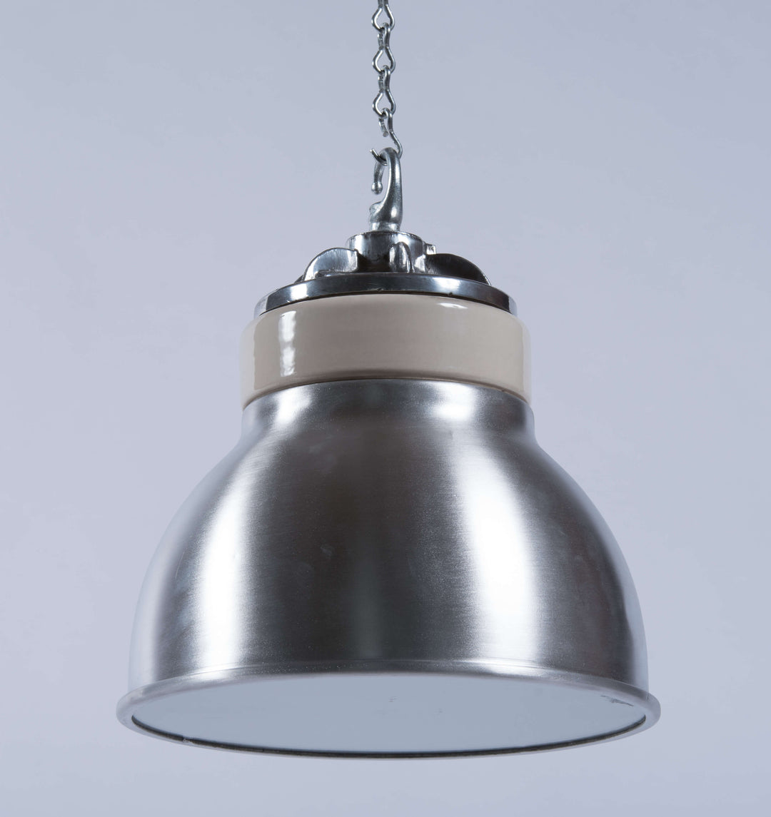 Vintage Industrial Pendant Lights Reclaimed from Ceramics Factory