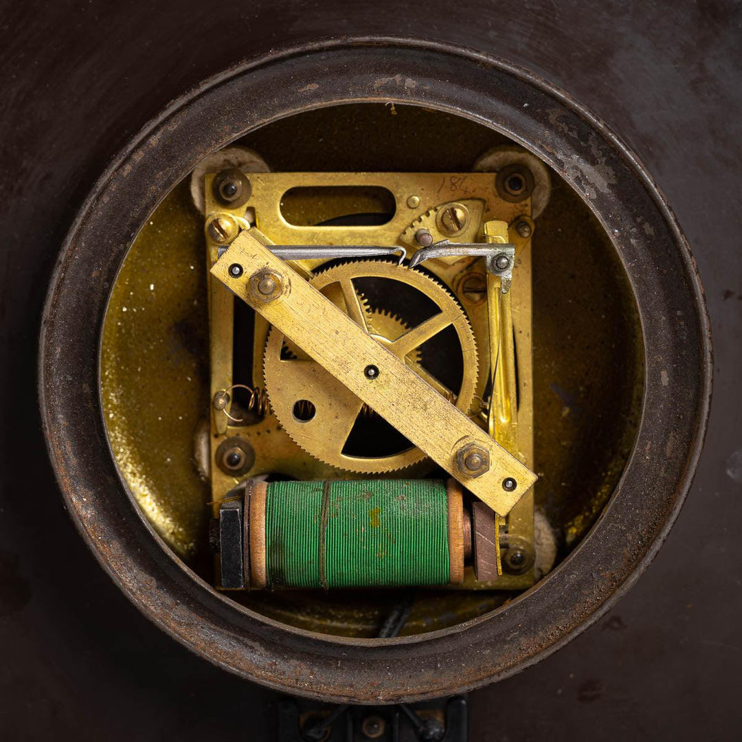 Vintage Industrial Stepped Copper Case Factory Clock by Gents of Leicester