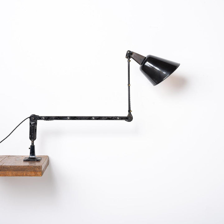 Vintage Industrial 'ZONALITE' Adjustable Machinist Lamp by WALLIGRAPH