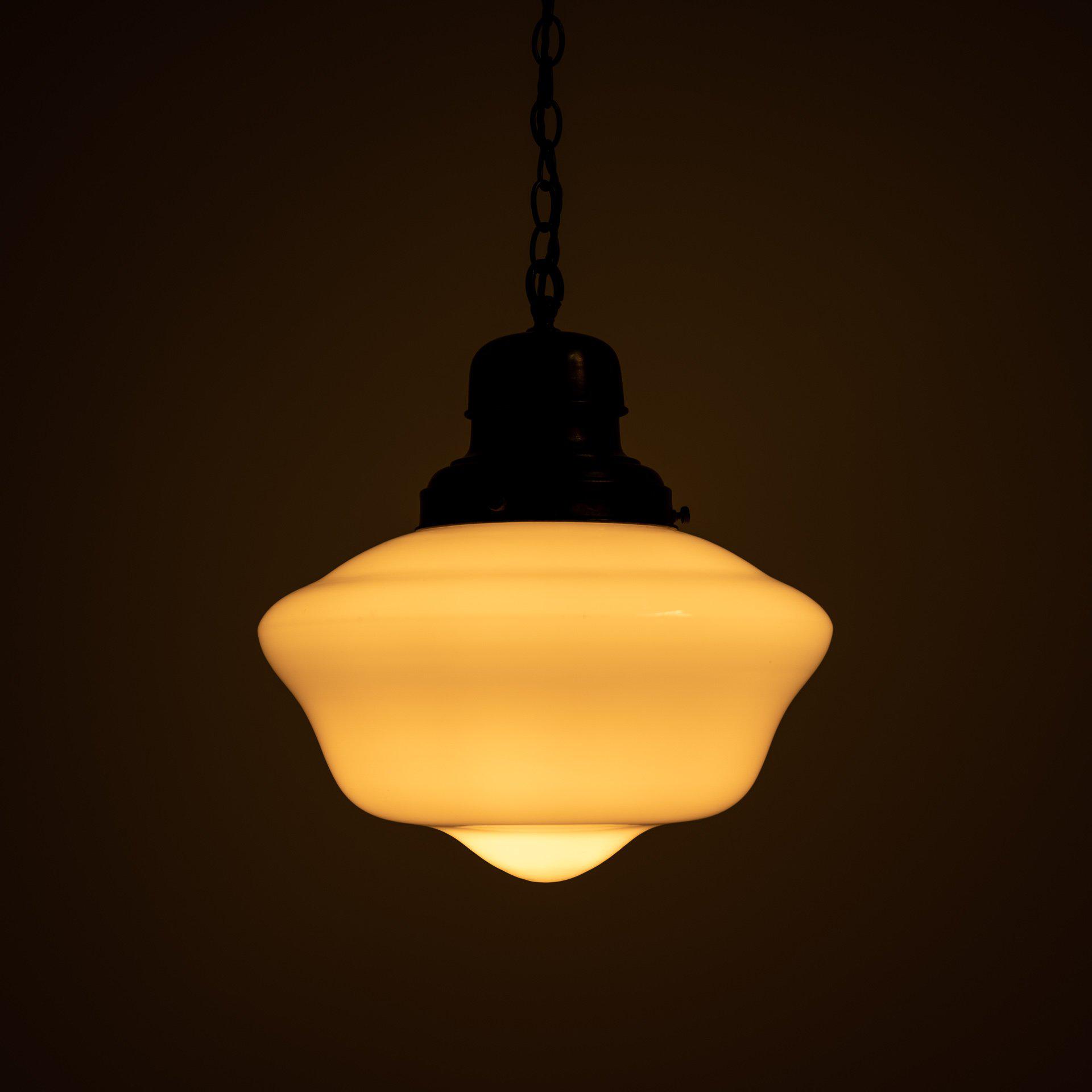 Vintage schoolhouse hot sale pendant light