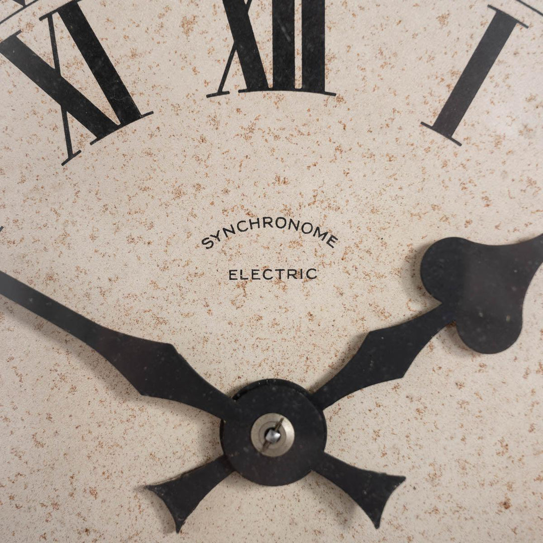 Vintage Synchronome Electric Copper Cased Railway Waiting Room Wall Clock