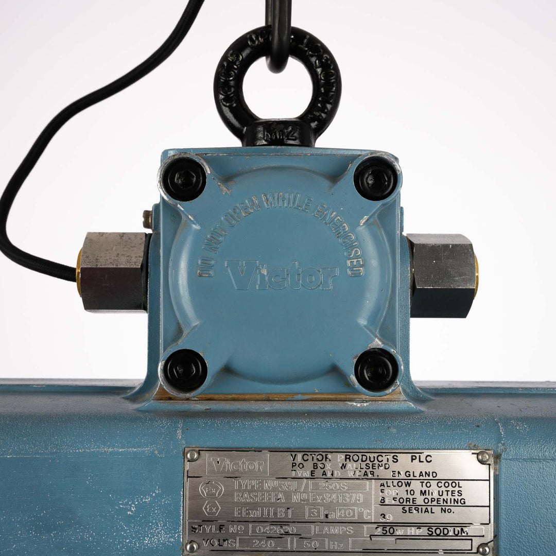 Vintage XL Industrial Explosion Proof Pendant Lights by Victor