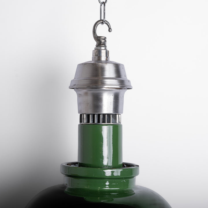 XL Maxlume Industrial Green Enamel Pendant Lights