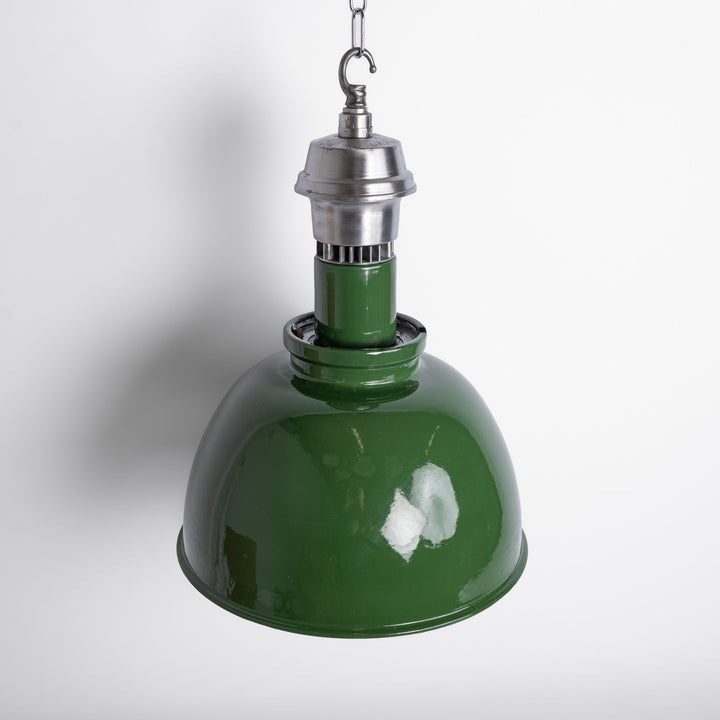 XL Maxlume Industrial Green Enamel Pendant Lights
