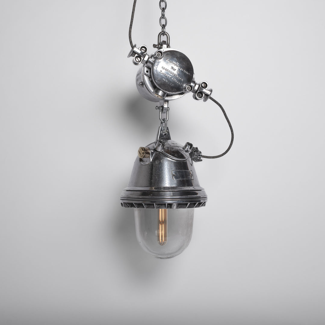 XL Reclaimed German Military Explosion-Proof Pendant Lights