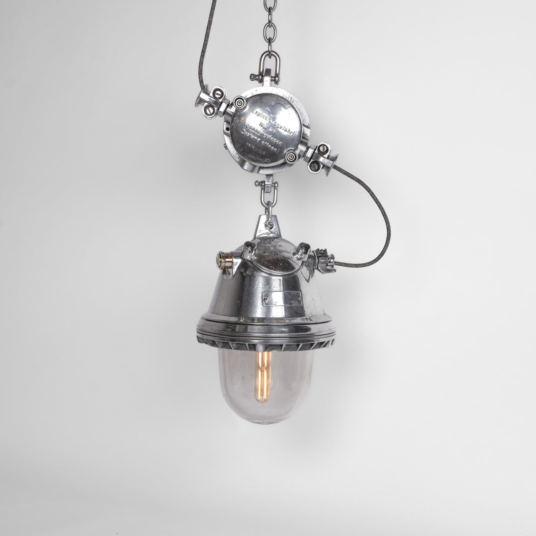 XL Reclaimed German Military Explosion-Proof Pendant Lights