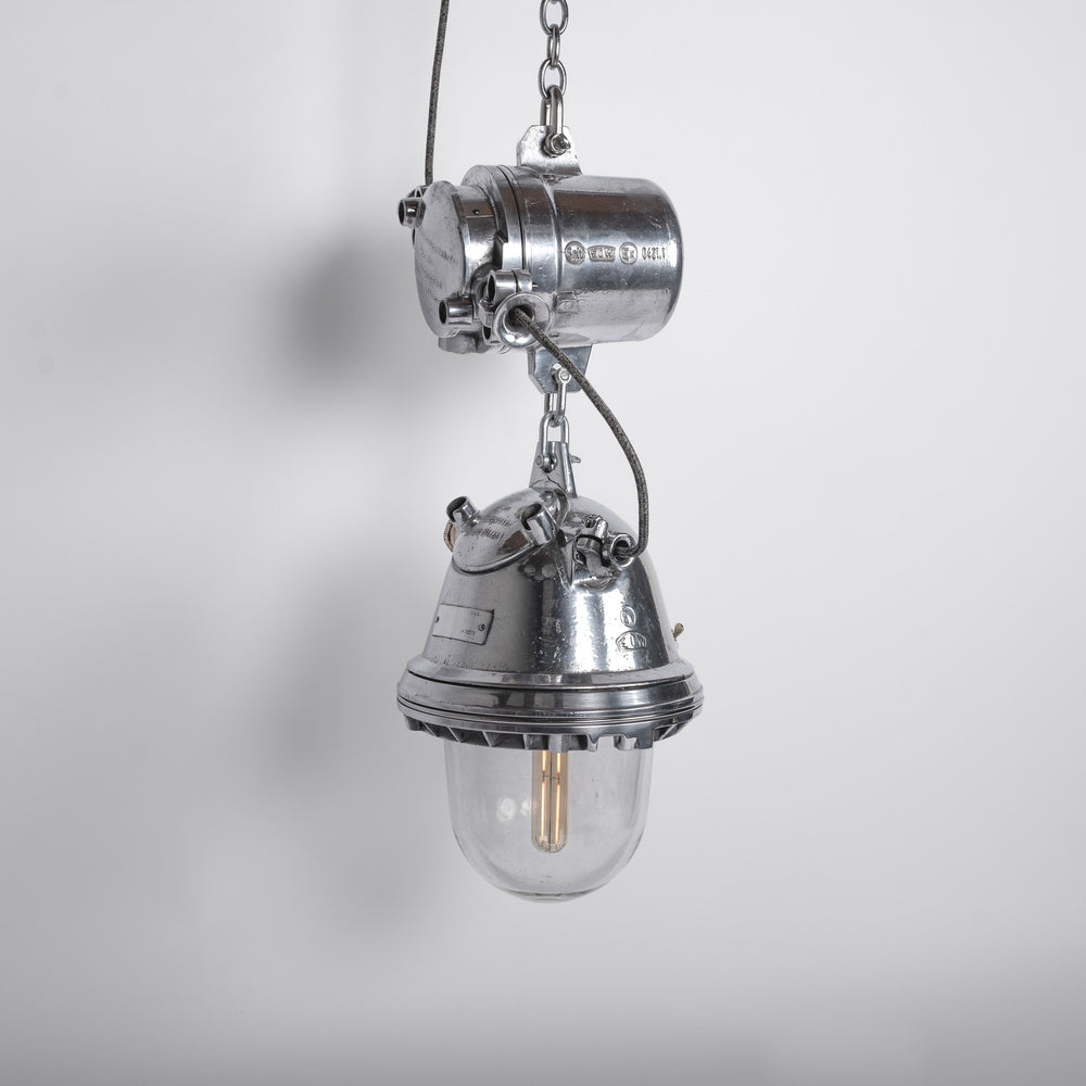 XL Reclaimed German Military Explosion-Proof Pendant Lights