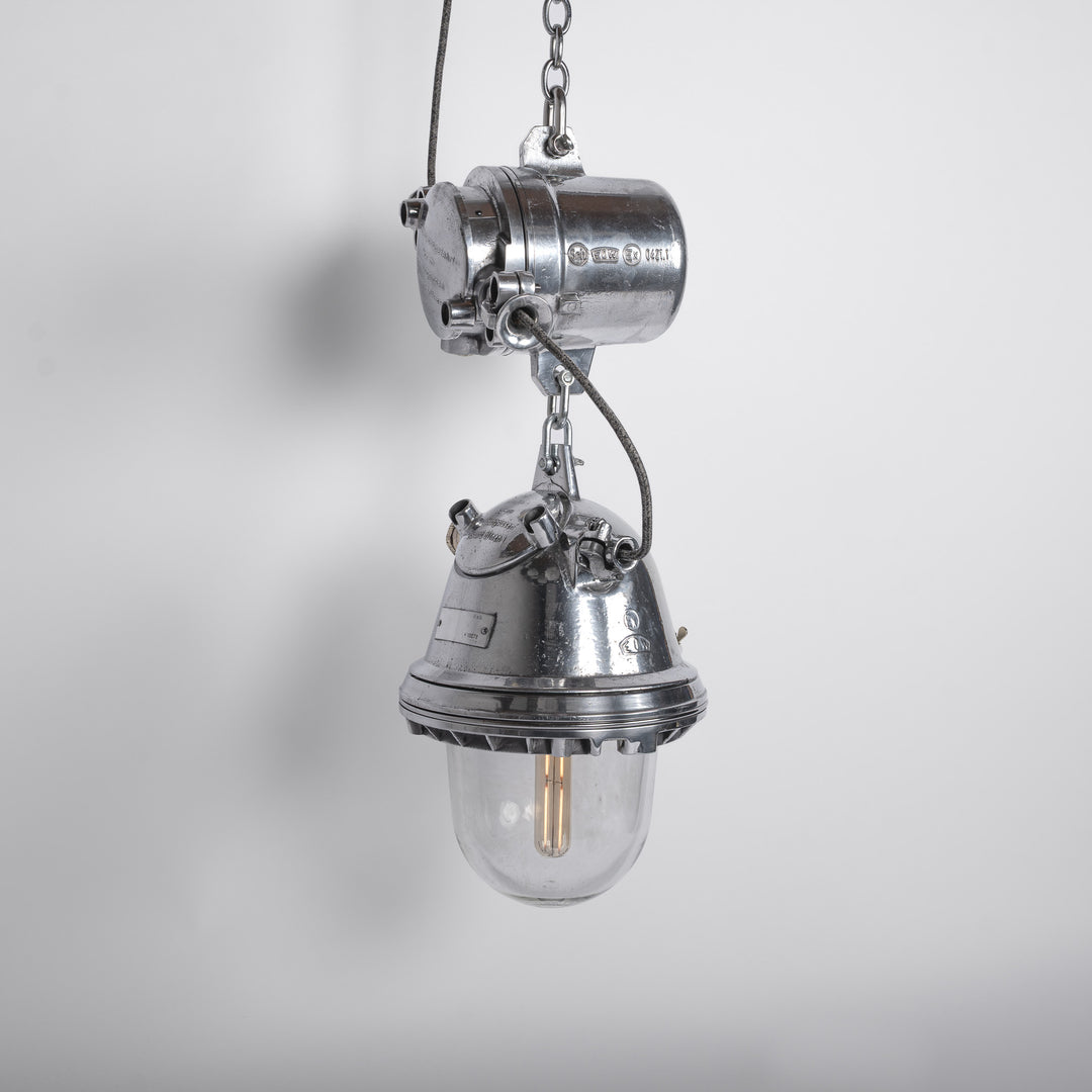 XL Reclaimed German Military Explosion-Proof Pendant Lights