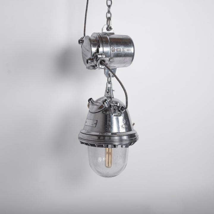 XL Reclaimed German Military Explosion-Proof Pendant Lights