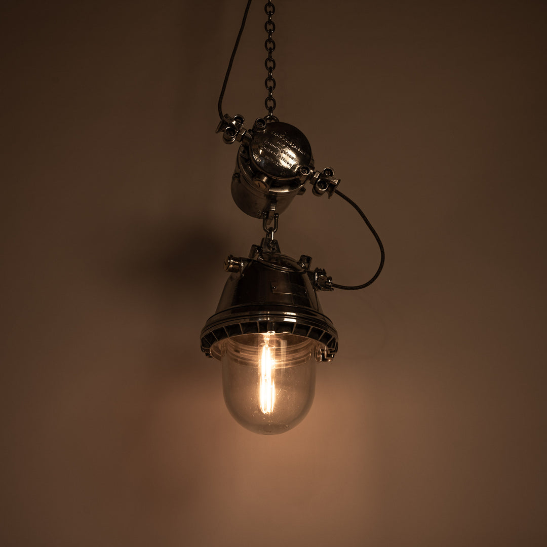 XL Reclaimed German Military Explosion-Proof Pendant Lights